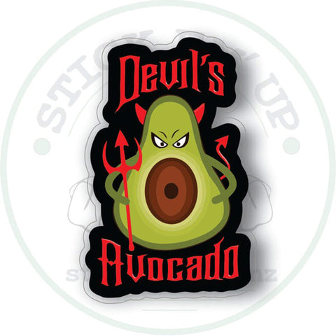 Devil's Avocado Vinyl Bumper Sticker