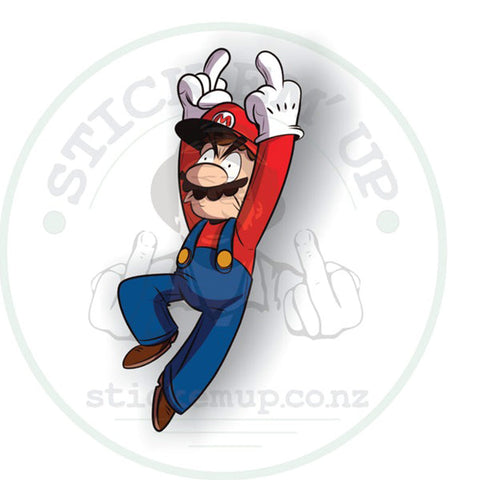 Flipping Mario Vinyl Sticker