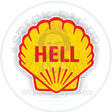 Hell Vinyl Bumper Sticker