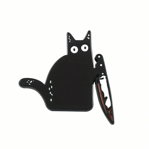 Killer Cat Enamel Pin
