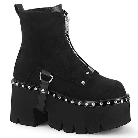 Ashes-100 Boots - Black Suede