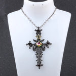 Vintage Gothic Cross Statement Necklace