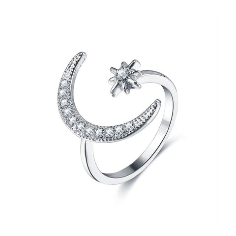 Celsetial Star and Moon Ring