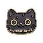 Mother Fluffer Cat Enamel Pin