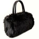 Black Fluffy Handbag