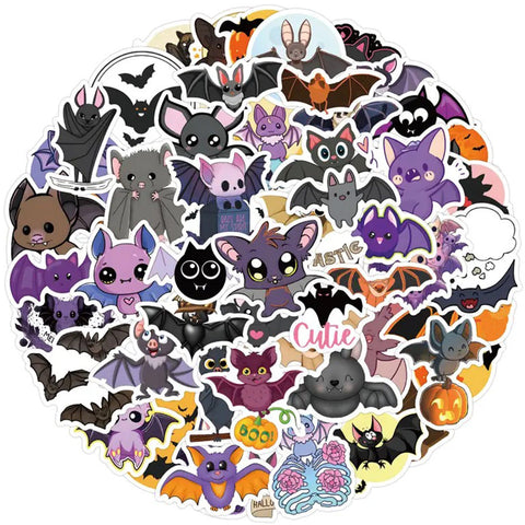 Cartoon Bat Sticker Pack
