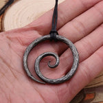 Dark Nordic Spiral Necklace