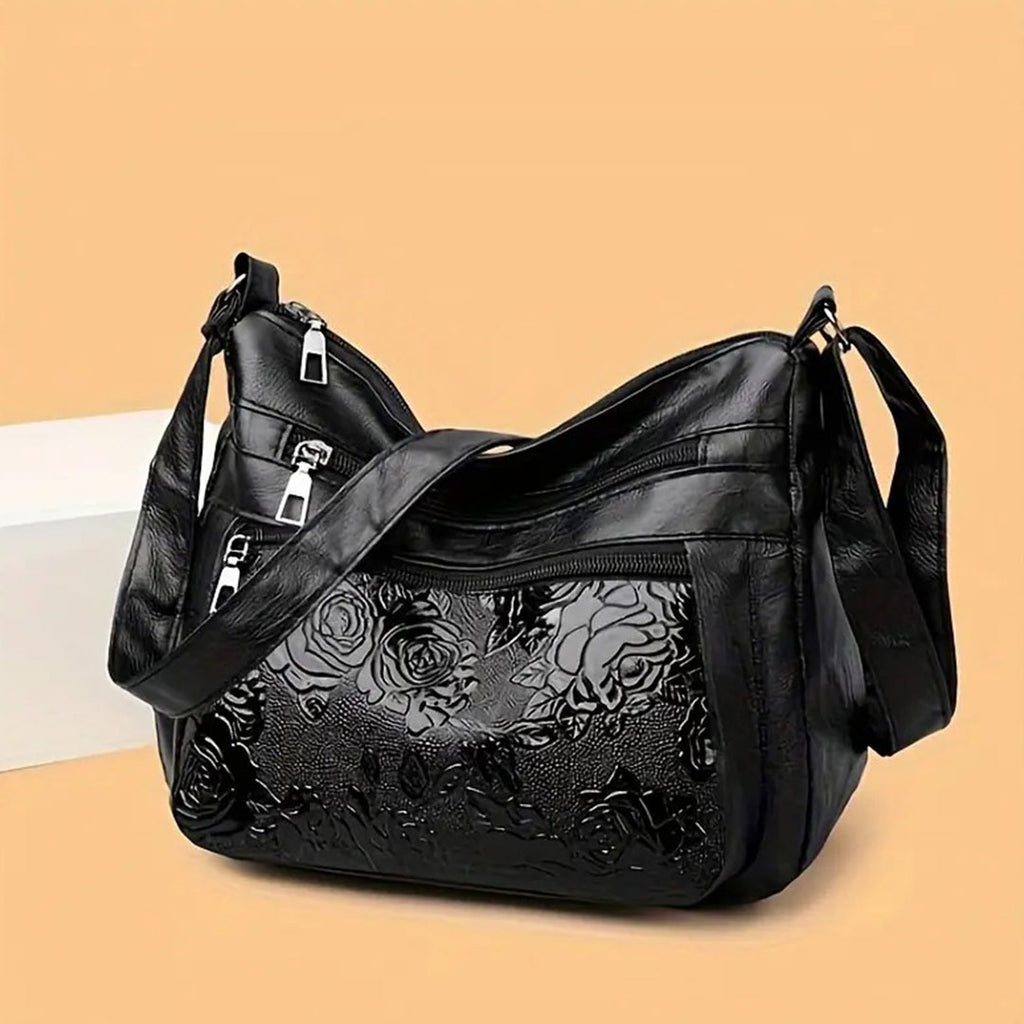 Flower Embossed Crossbody Bag Brutalitees