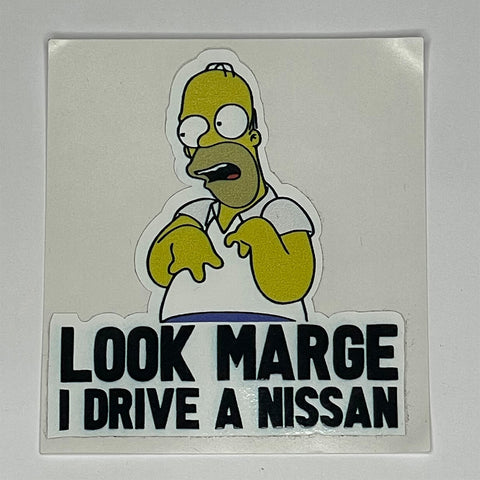 Look Marge I drive A Nissan