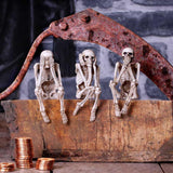 Three Wise Skeleton Figurine