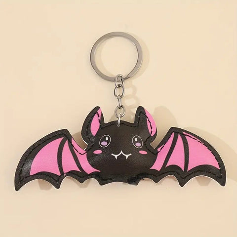 Pink Bat Keychain