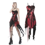 Punk Rock Net Dye Strap Dress