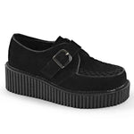 Creeper-118 Platform Shoes - Black Suede