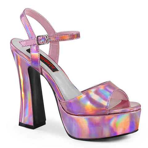 Dolly-09 Heeled Sandals - Pink Hologram