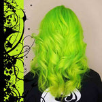 Fluorescent Lime Green Hair Colour