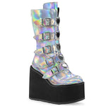 Swing-230 Platform Boots - Silver Hologram