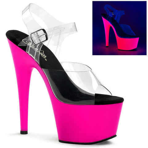 Adore-708 Ladies Platform Heels - Pink UV