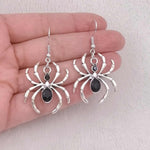 Night Spider Dangle Earrings