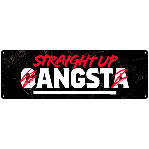 Straight Up Angst Slim Tin Sign