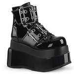 Bear-104 Platform Boots - Shiny Black