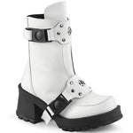 Bratty-56 Boots - White Vegan Leather