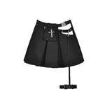 Rebel Rock Cross Mini Skirt
