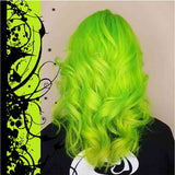 Fluorescent Lime Hair Colour