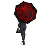 Brutal Baphomet Umbrella - Red