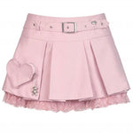 Rebel Heart Pink Mini Skirt