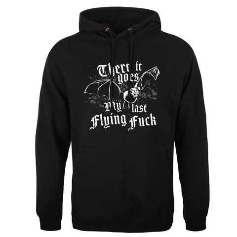There It Goes My Last Flying Fuck Unisex Black Pullover Hoodie