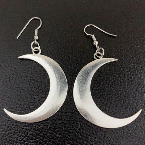 Large Moon Earrings