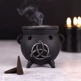 Triquetra Cauldron Incense Cone Burner