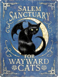 Salem Sanctuary For Wayward Cats Mini Tin Sign